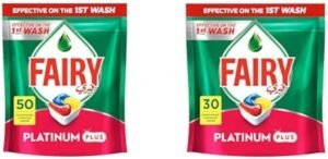 كبسولات تنظيف لغسالة الأطباق الأوتوماتيك برائحة الليمون من فيري، 80 كبسولة