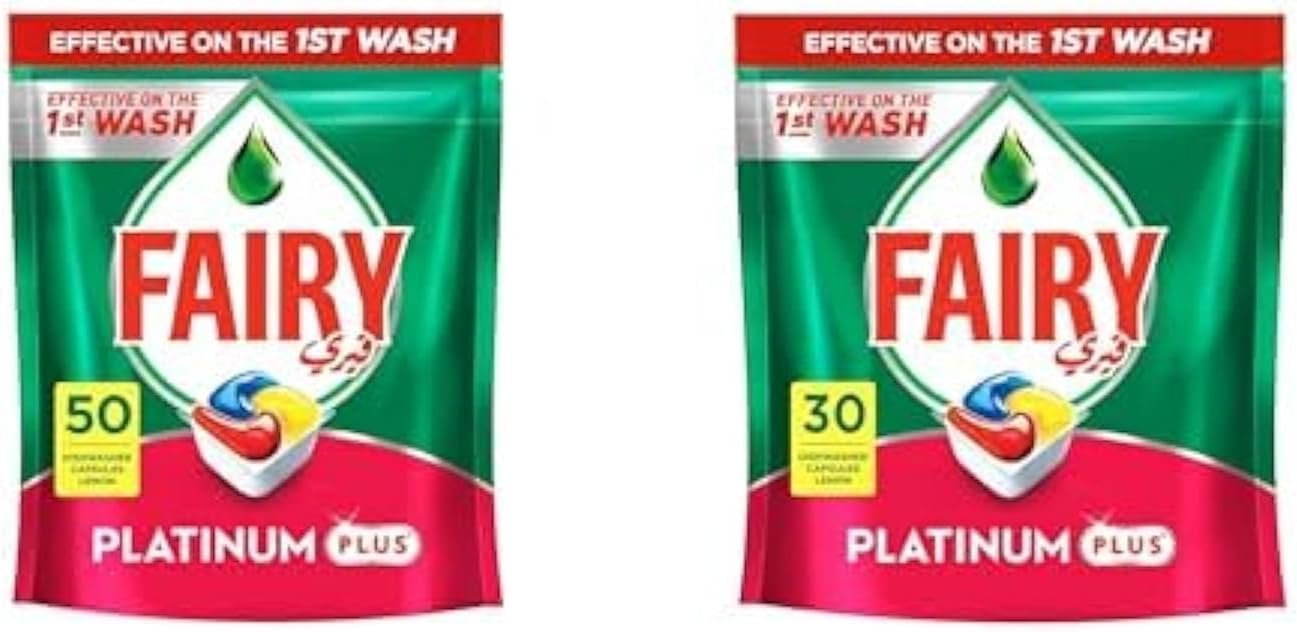 كبسولات تنظيف لغسالة الأطباق الأوتوماتيك برائحة الليمون من فيري، 80 كبسولة