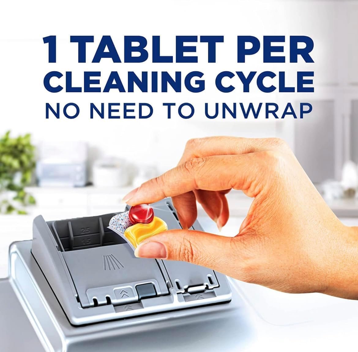 أقراص مسحوق كوانتم لغسالة الأطباق من فنش، تألق الليمون، 35 قرص + 10 أقراص مجانا - الصورة 3