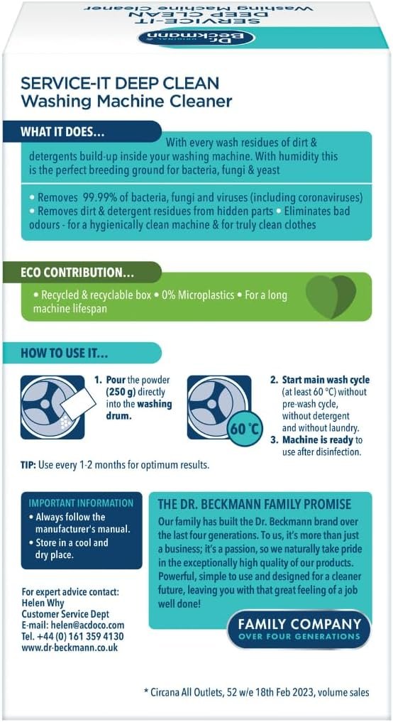 منظف صحي للغسالات من دكتور بيكمان، 250 جم - 42604 - الصورة 2