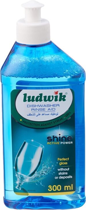 مساعد شطف لغسالة الأطباق من لودفيك، 300 مل - (عبوة من قطعة واحدة)