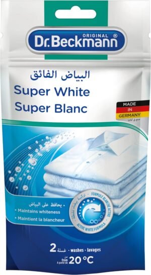 مسحوق البياض الفائق يحافظ على البياض مع تركيبة بيضاء نشطة مزدوجة يزيل اللون الرمادي والاصفرار من دكتور بيكمان