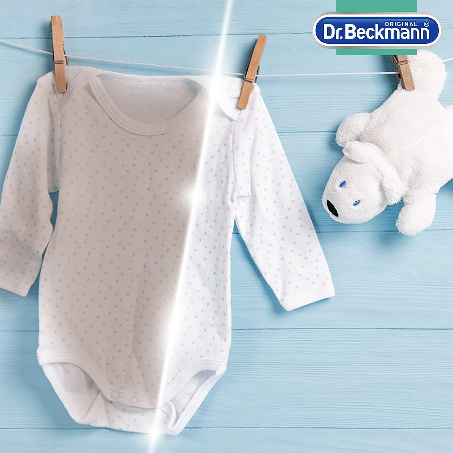 بودرة مزيل بقع البيضاء الصحية 2 في 1 من دكتور بيكمان - تعمل على التفتيح تتميز بتركيبة اوكسي اند وايت - تمنع اللون الرمادي - بدون مبيض كلور - بدون رائحة - 400 جرام - الصورة 4