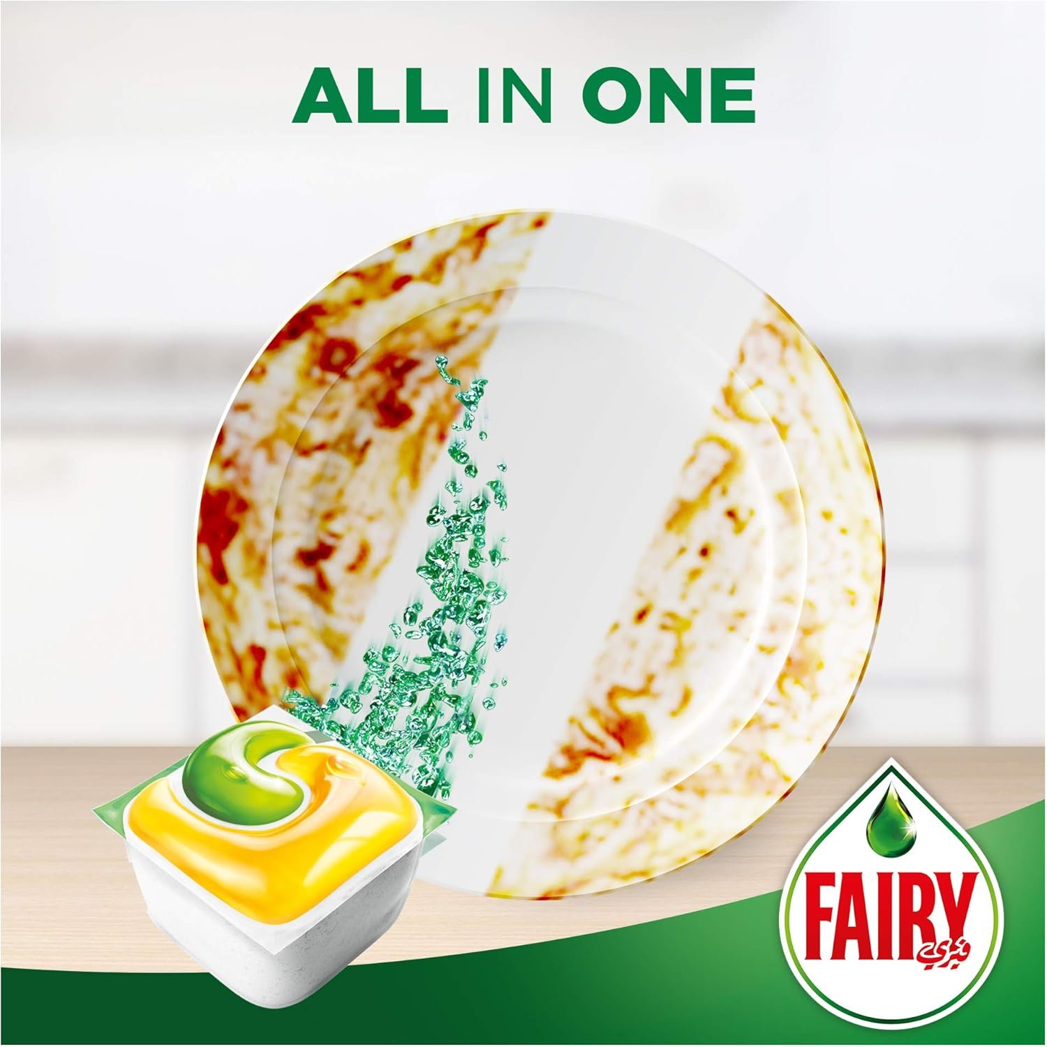 كبسولات فيري الكل في واحد لغسالات الصحون ، 80 قطعة - الصورة 2