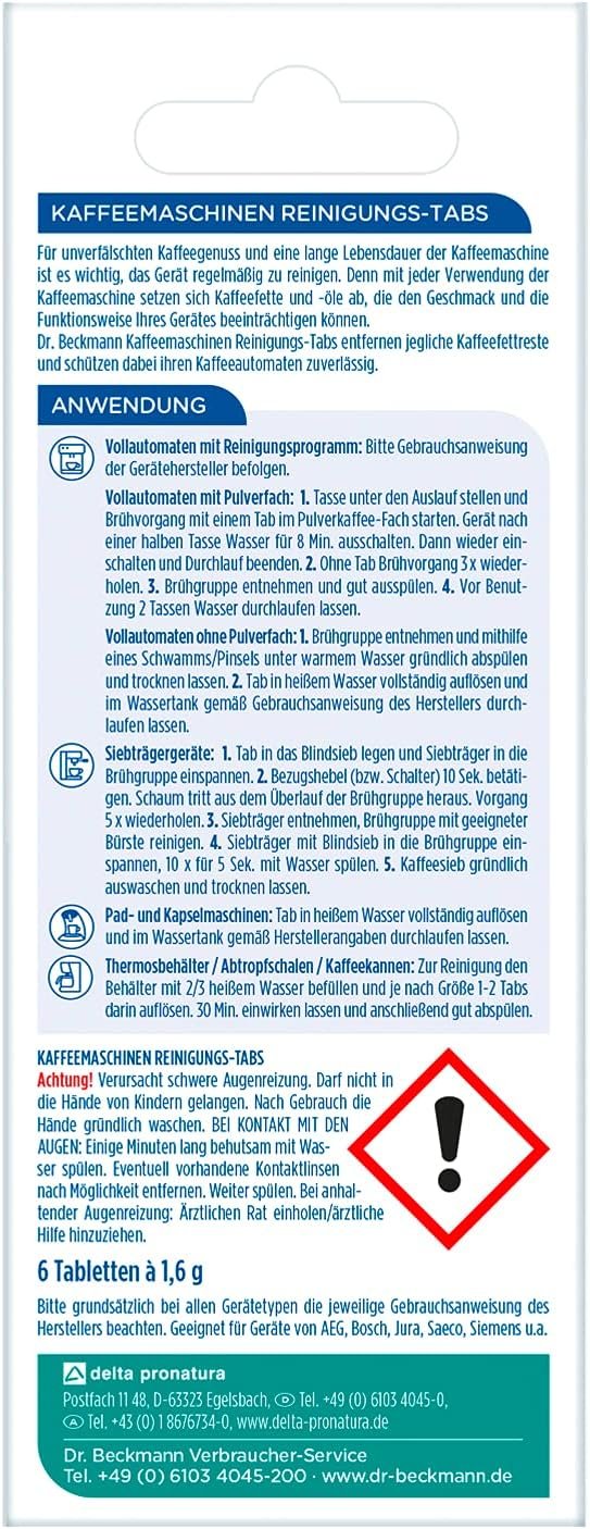 دكتور بيكمان اقراص تنظيف ماكينة القهوة عدد 1 - الصورة 4