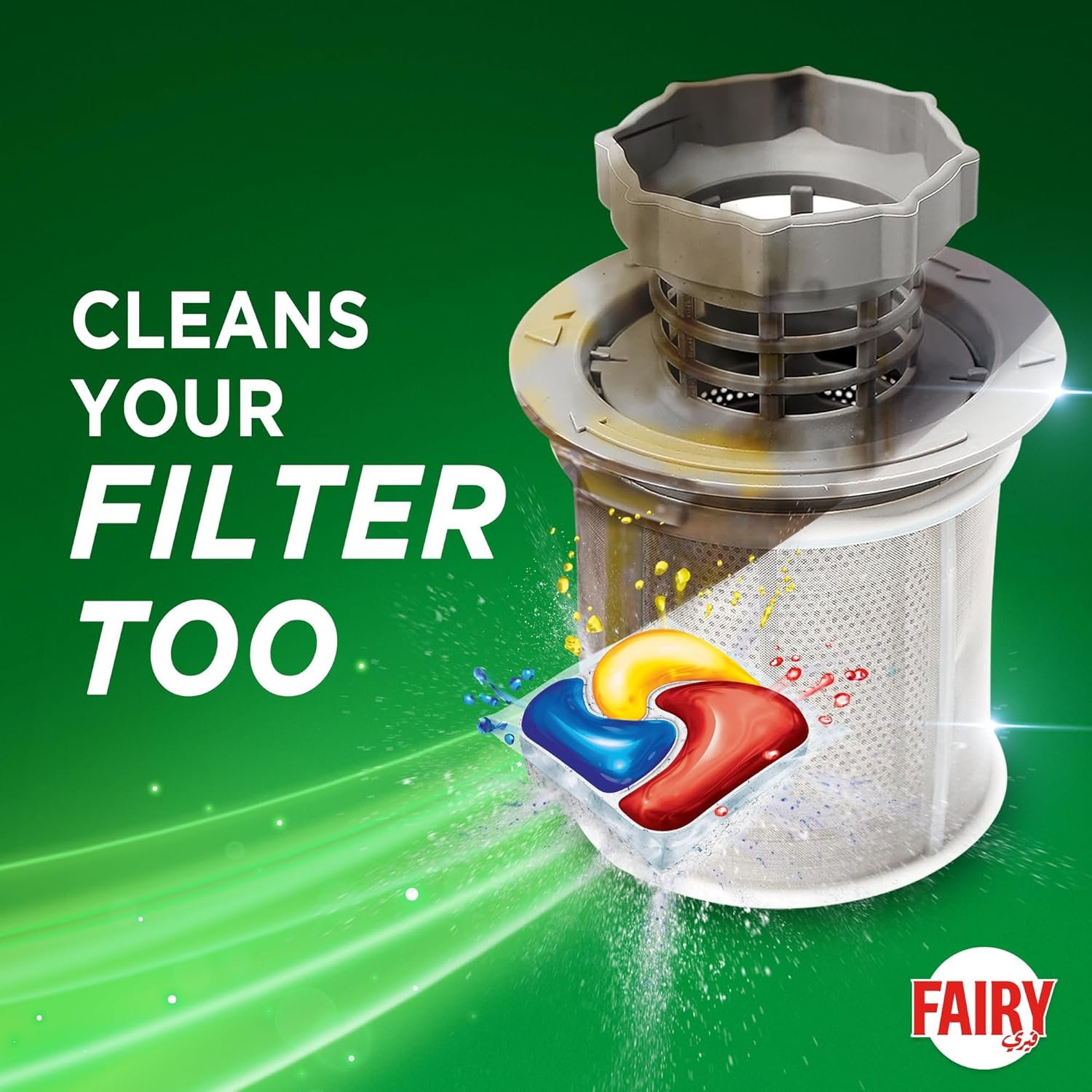 أقراص تنظيف غسالة الأطباق الكل في واحد بلس من فيري ، 5 أقراص - الصورة 3