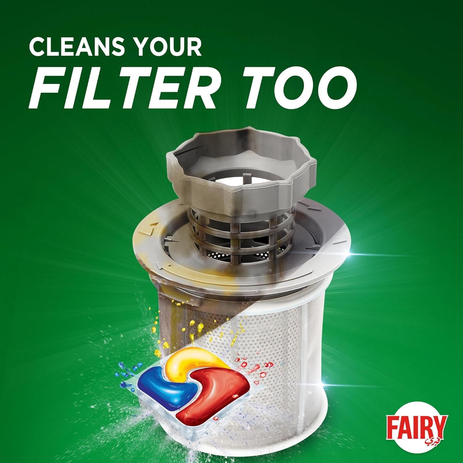 أقراص تنظيف غسالة الأطباق الكل في واحد بلس من فيري ، 5 أقراص - الصورة 5