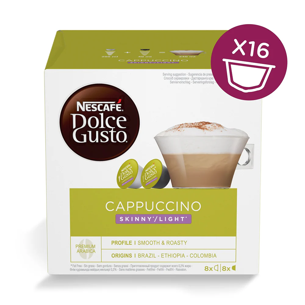 Nescafe Dolce Gusto Cappuccino Skinny Coffee Pods