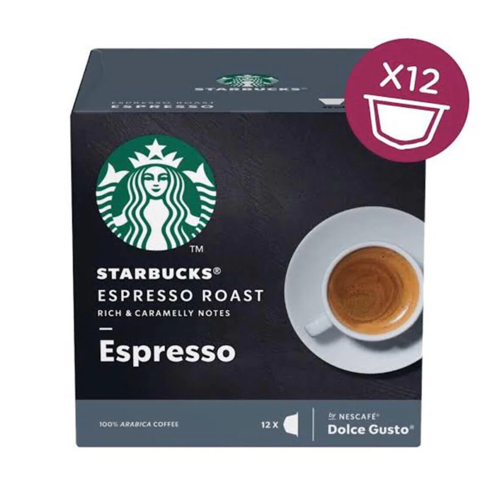 Starbucks Dolce Gusto Compatible Espresso Dark Roast Pods