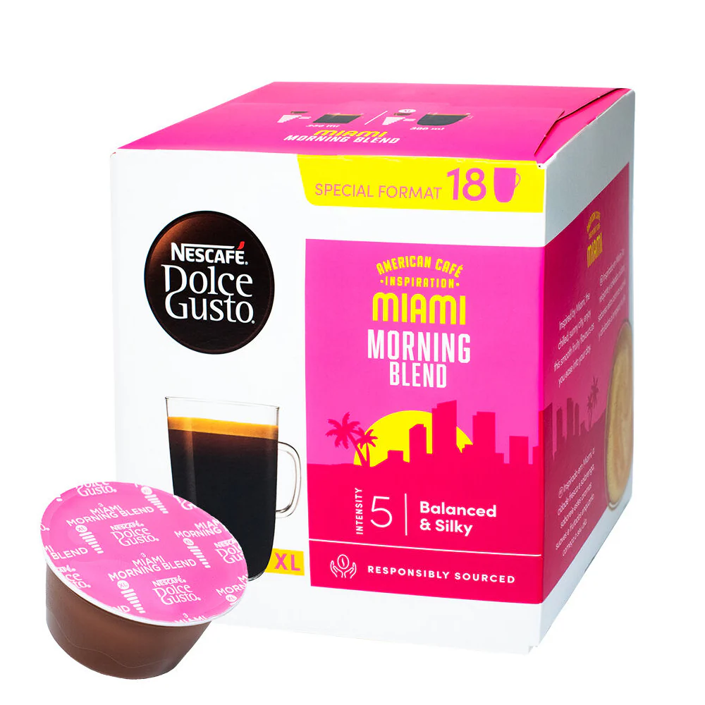Nescafe Dolce Gusto - Aamericano Miami Morning Blend - 18 capsules - الصورة 2