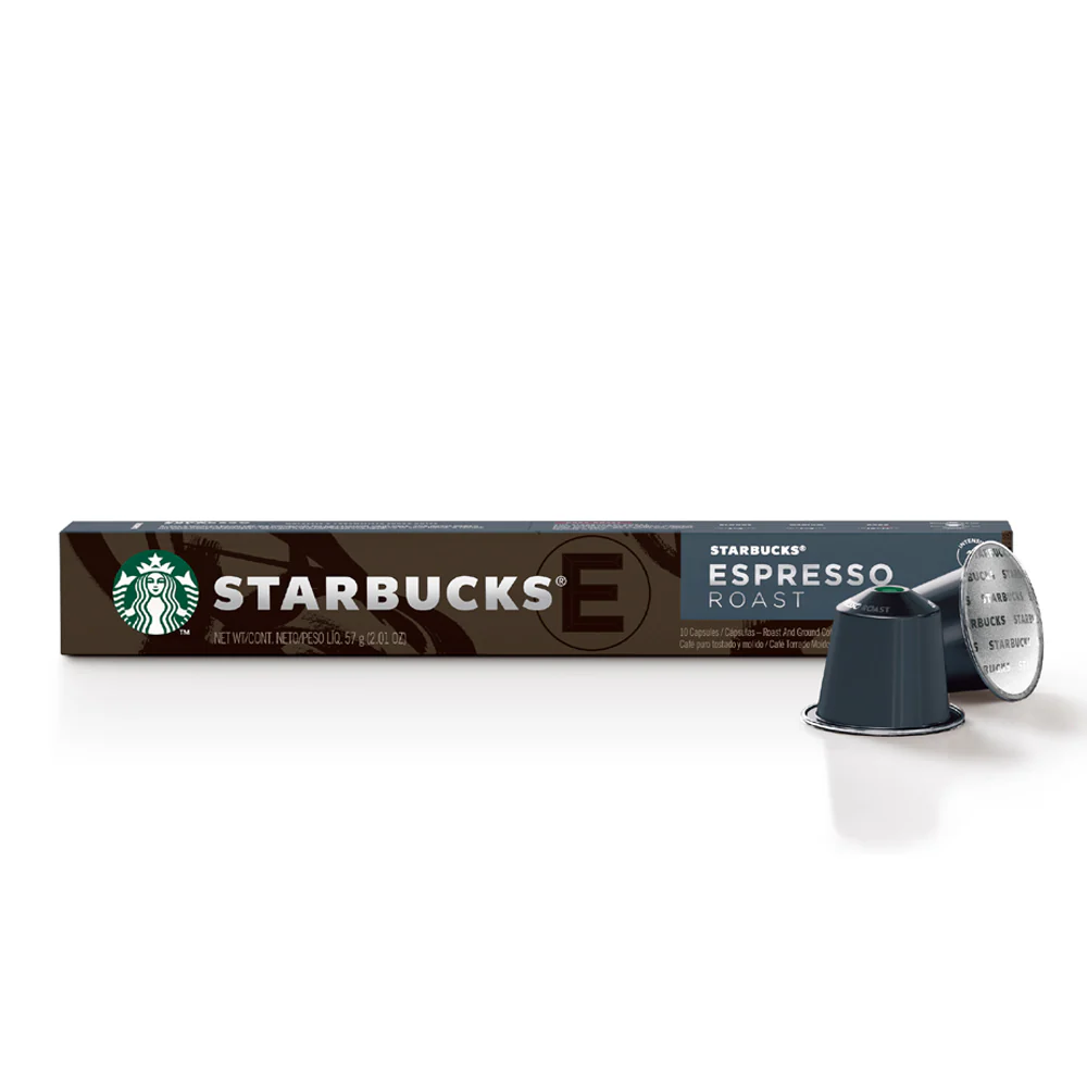 Starbucks Nespresso Compatible Dark Roast Pods - 10 Capsules
