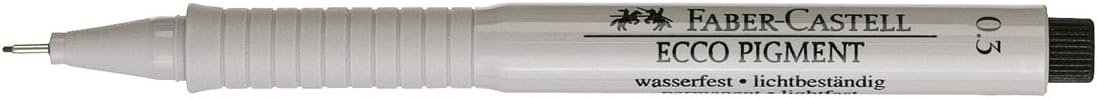 Faber-Castell Faber Castell 166399 ecco Pigment Fibretip 0.3 Mm. Pen - Black - الصورة 2