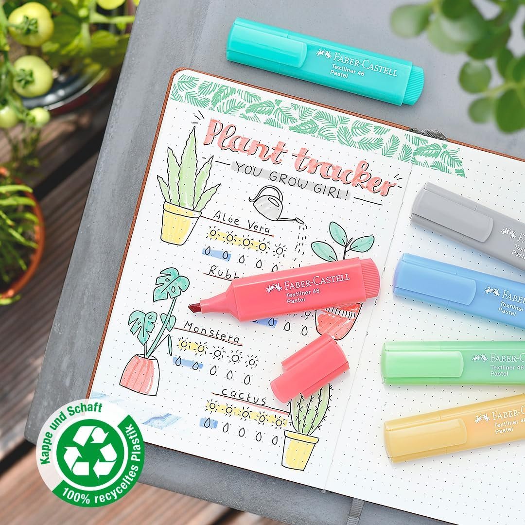 Faber-Castell 154681 Textliner Pastel Highlighter Pen (Pack of 8) - الصورة 2