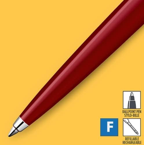 Parker Jotter Originals Ballpoint Pen, Classic Red Finish, Medium Point, Blue Ink, 1 Count - الصورة 2