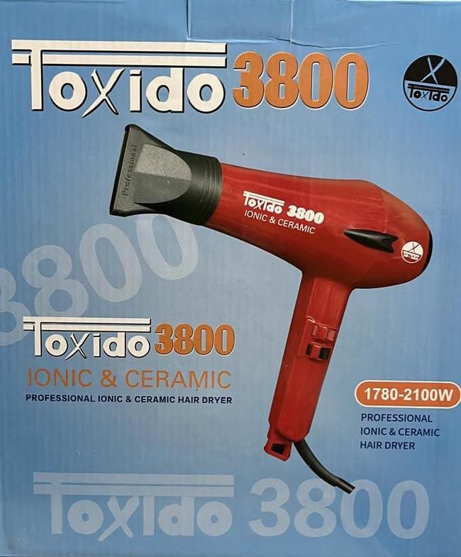 مجفف شعر توكسيدو 3800 وات - أداء تجفيف فائق بإعدادات متعددة، عناية أيونية وحماية من الحرارة الزائدة (HG-686 (أحمر))، 3800.0 واط ايطالى اصلى - الصورة 6